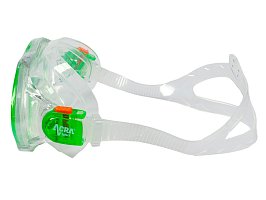 Šnorchlovací set 2 v 1, DĚTSKÝ, ZELENÝ, obsahuje masku a šnorchl