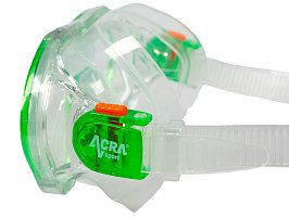 Šnorchlovací set 2 v 1, DĚTSKÝ, ZELENÝ, obsahuje masku a šnorchl