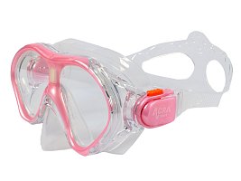Šnorchlovací set 3 v 1, DĚTSKÝ, RŮŽOVÝ, obsahuje masku, ploutve a šnorchl