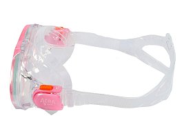 Šnorchlovací set 3 v 1, DĚTSKÝ, RŮŽOVÝ, obsahuje masku, ploutve a šnorchl