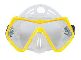 Šnorchlovací set 3 v 1, ŹLUTÝ, L/XL, ploutve 42-47