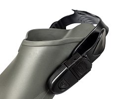 Šnorchlovací set 3 v 1, ČERNÝ/TRANSPARENTNÍ, S/M, ploutve 36-41