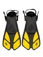 Šnorchlovací set 3 v 1, ŽLUTÝ, L/XL, ploutve 42-47