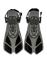 Šnorchlovací set 3 v 1, ČERNÝ/TRANSPARENTNÍ, L/XL, ploutve 42-47