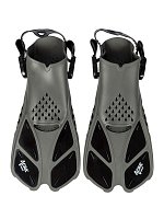 Šnorchlovací set 3 v 1, ČERNÝ/TRANSPARENTNÍ, L/XL, ploutve 42-47