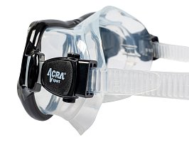 Šnorchlovací set 3 v 1, ČERNÝ/TRANSPARENTNÍ, L/XL, ploutve 42-47