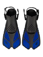 Šnorchlovací set 3 v 1, MODRÝ/TRANSPARENTNÍ, L/XL ploutve 42-47
