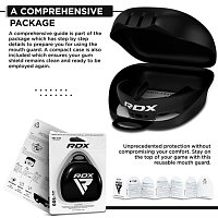RDX 3w Chránič zubů pro DOSPĚLÉ, černý