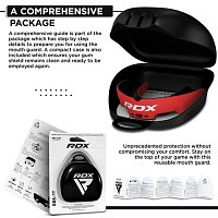 RDX 3w Chránič zubů pro DOSPĚLÉ, červeno černý