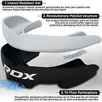 RDX 3w Chránič zubů pro DOSPĚLÉ, černo bílý