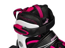 Muuwmi nastavitelné dětské inline brusle, růžové