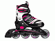 Muuwmi nastavitelné dětské inline brusle, růžové
