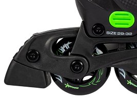 Muuwmi nastavitelné dětské inline brusle, zelené
