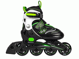 Muuwmi nastavitelné dětské inline brusle, zelené