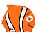 Dětská plavecká koupací čepice, NEMO, oranžová