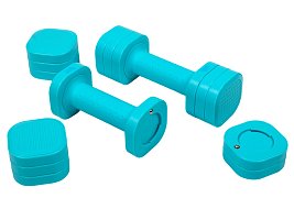Acra nastavitelná činka LADY 2-5 lb – set 2 ks v balení celkem 4,66 Kg