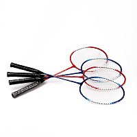Acra badmintonový set 4 rakety, síť a míčky