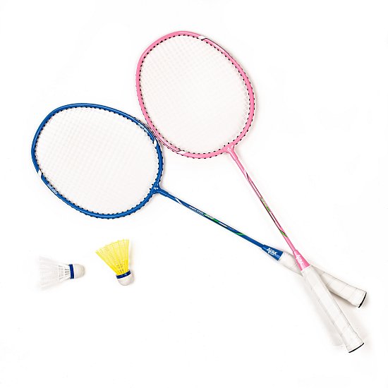 Acra badmintonový set 2 Alu rakety a 2 míčky