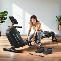 MERACH R15 Magnetický veslovací trenažér, 40 kg zátěž