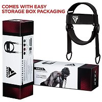 RDX Posilovač krku HEAD HARNESS H2, černý PLUS