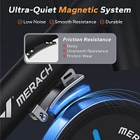 MERACH S26B2 Magnetický rotoped s držákem na činky