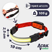 ACRA Outdoor čelová svítilna LAMP1