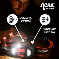 ACRA Outdoor čelová svítilna LAMP1