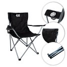 Skládací křeslo Acra černé s obalem Skládací křeslo Acra černé s obalem