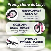 Koloběžka Acra Joy Grace 12"