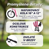 Koloběžka Acra Joy Jolly 16"