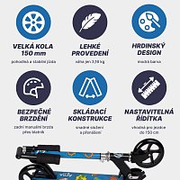 Koloběžka Acra Joy Superhero do 9 let