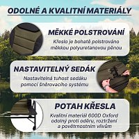 ACRA Outdoor Comfort křeslo s nastavitelnou tuhostí sedáku