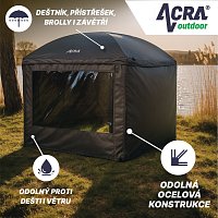 ACRA Outdoor Shelter XXL, deštník 300 cm s bočnicemi a stabilizačními tyčemi