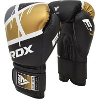 RDX Boxerské rukavice F7 Ego, černo zlaté