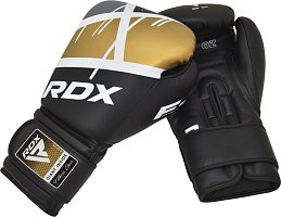RDX Boxerské rukavice F7 Ego, černo zlaté