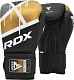 RDX Boxerské rukavice F7 Ego, černo zlaté