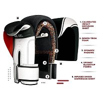 RDX Dětské boxerské rukavice 4B Robo, červeno černé, 4 oz