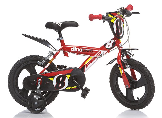 Dětské kolo Dino 163GLN červená 16"