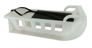 Saně Kamzík plastové SPECIÁL, bílorůžová