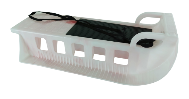 Saně Kamzík plastové SPECIÁL, bílorůžová