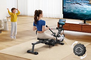 MERACH R26 Magnetický veslařský trenažér Double-Scull - 2 pádla